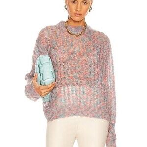 NWT Acne Studios Kobina Blue Pink Mohair Sweater XS